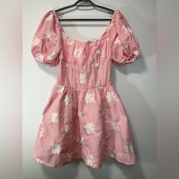 Sabo Pink Gingham Shaye Dress size S - Picture 6 of 11